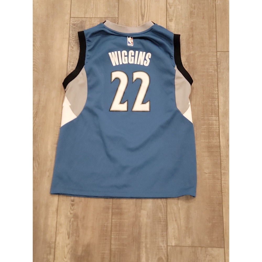 Youth L  Adidas Minnesota Timberwolves Andrew Wiggins #22 Jersey - Picture 11 of 15